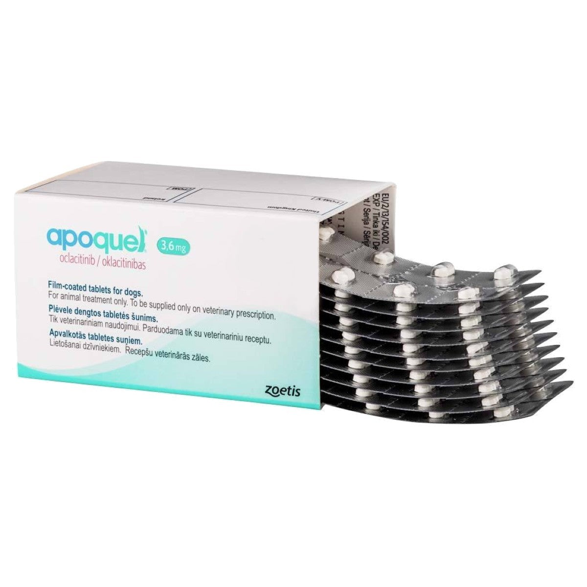 Apoquel 3.6mg Film Coated Tablets for Dogs 100 tabs