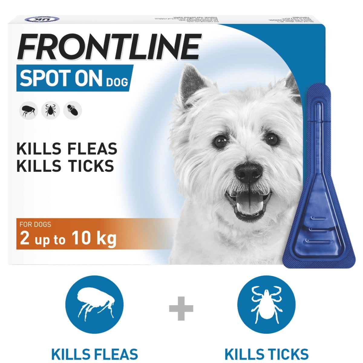 FRONTLINE Spot On Flea and Tick Treatment for Small Dogs 6s – VET
