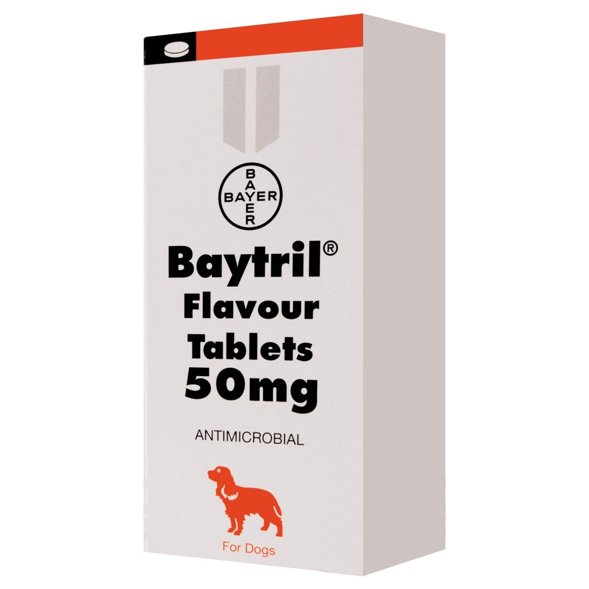 Baytril 50mg Flavoured Tablets for Dogs 100 tabs