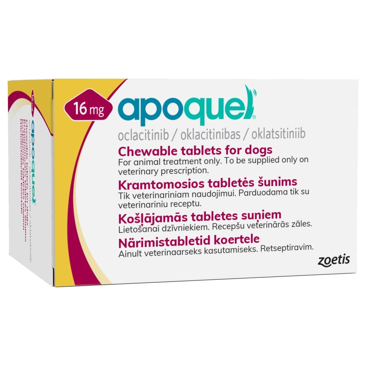 Apoquel 16mg Chewable Tablets for Dogs 100 tabs – VET THIRTY-4