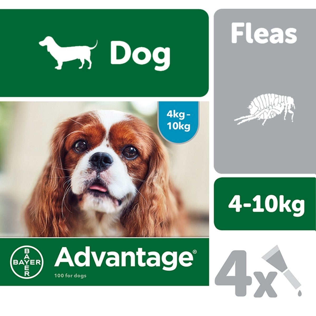 Advantage 100 Flea Treatment for Dogs 4 Pipettes VET THIRTY 4